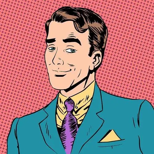 优雅的男人,一个绅士调情爱看艺术流行复古酒图片