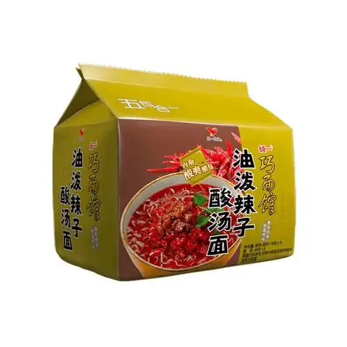 统一巧面馆 油泼辣子酸汤面116g*5袋 方便面泡面【西南风味】