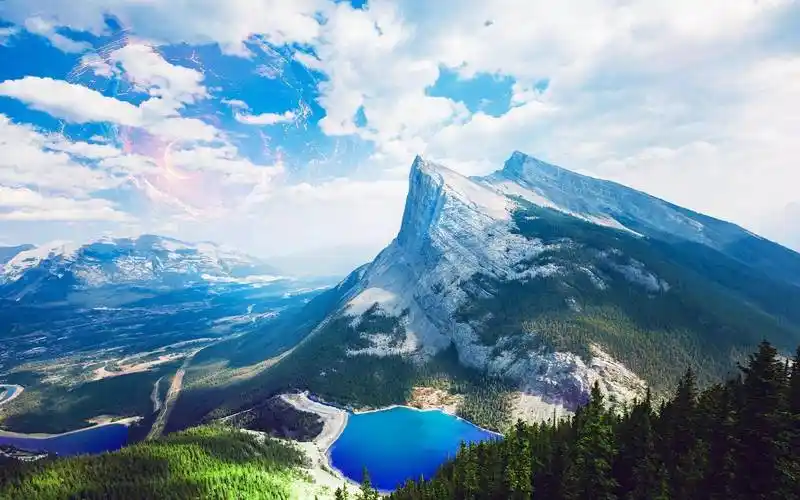 走进大自然蓝天白云与我们同在