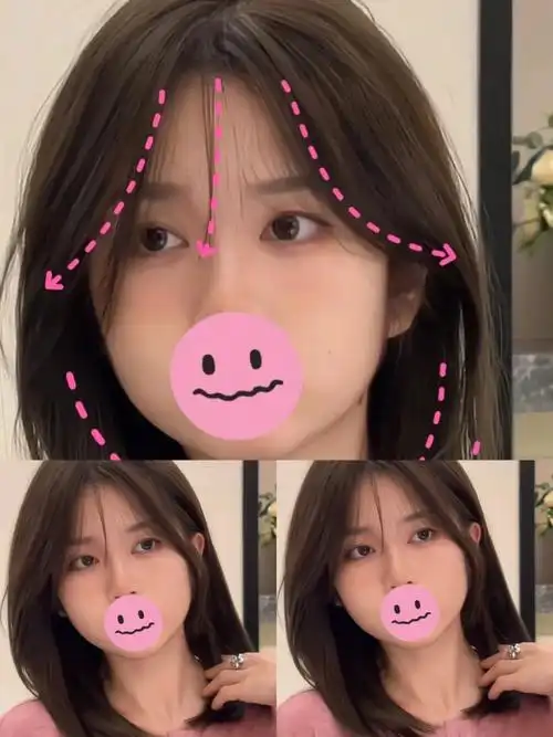 呜呜呜太爱这款刘海了剪完被同学追着问刘海