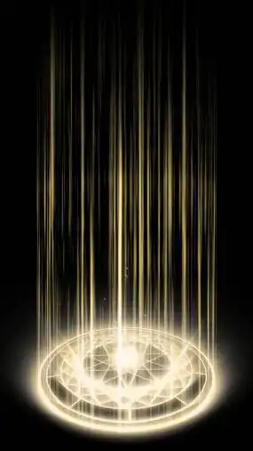 魔法阵金色光柱传送门视频素材