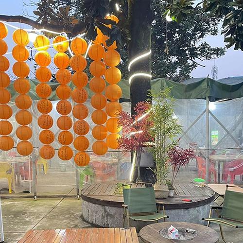 围炉煮茶国潮户外商场元旦古风汉服发光挂饰网红场景布置吊灯笼罩