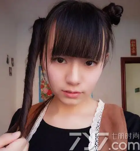 双丸子头扎法可爱双丸子头带你嗨起来