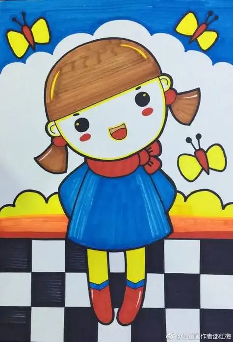 宝宝儿童学画画 涂色填色图画绘画本 涂鸦幼儿园书本儿童画城堡儿童画