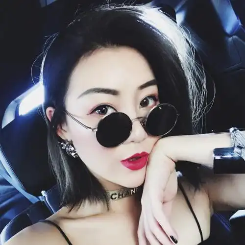 韩版圆形复古潮女款太阳眼镜小框墨镜男士圆框