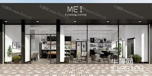 的现代门面门头效果图素材免费下载,本作品主题是现代风格门头3d模型