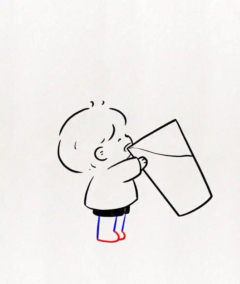 手绘教程:每天都要多喝水 手绘教程:每天都要多喝水!