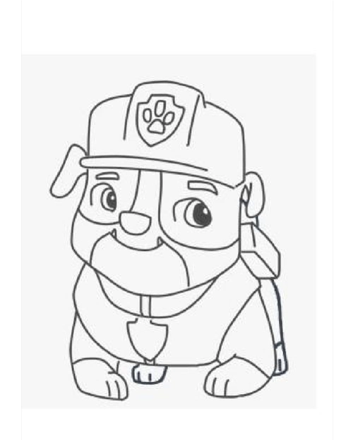 汪汪队立大功填色画