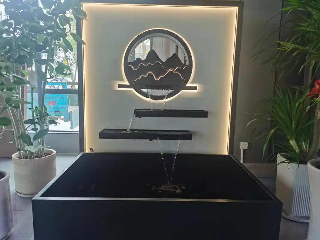 九江入户流水景观墙. #水景墙效果图 #水景墙风水 #水景墙 - 抖音