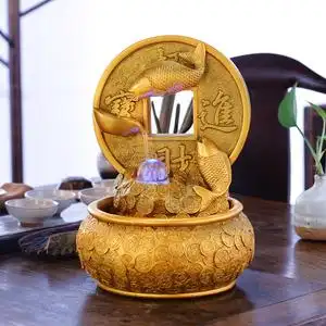 风水轮招财进宝聚宝盆转运球流水喷泉摆件循环水店铺装饰开业贺礼