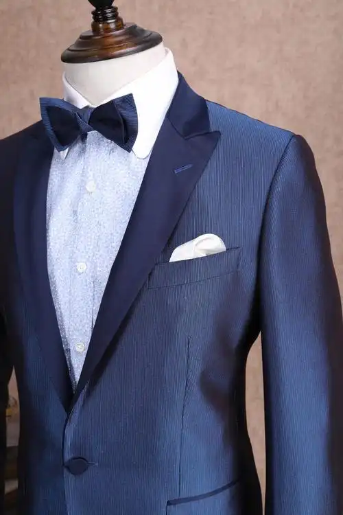 红领西服高级定制—蓝色戗驳头礼服