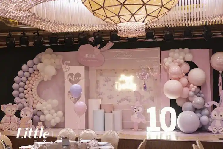 十岁生日宴星黛露主题布置