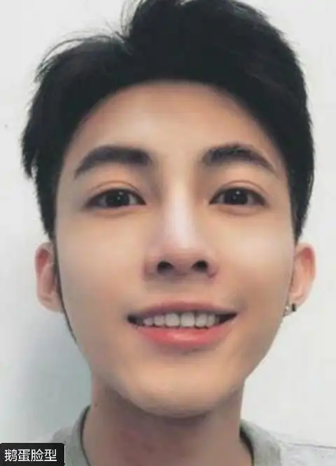 有没有兄弟推荐一款适合鹅蛋脸男生的中分发型,最好有图片.