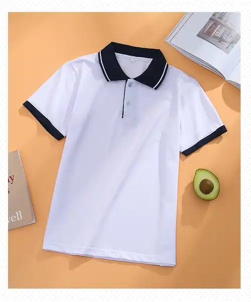 扶余实验学校高中生校服韩版宽松夏季短袖女透气蓝白毕业班服t恤t育英