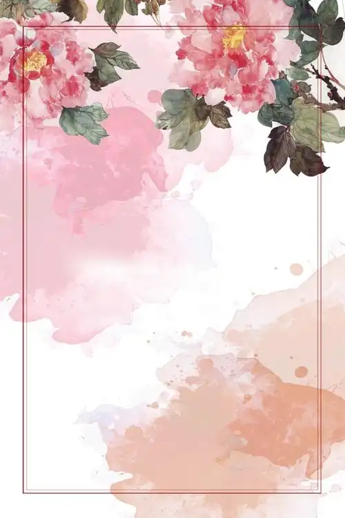 春季初夏水彩海报背景素材 - 当图网