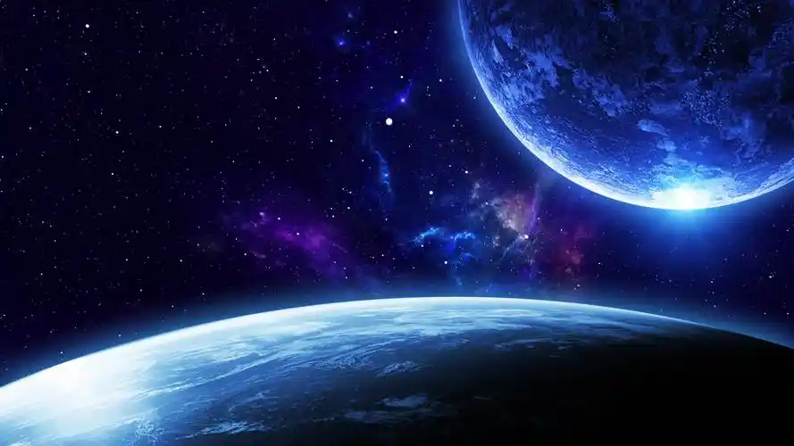 4k大气星空星球背景