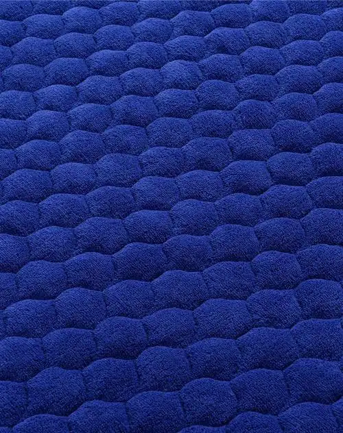 宝蓝色珊瑚绒床垫150*200cm