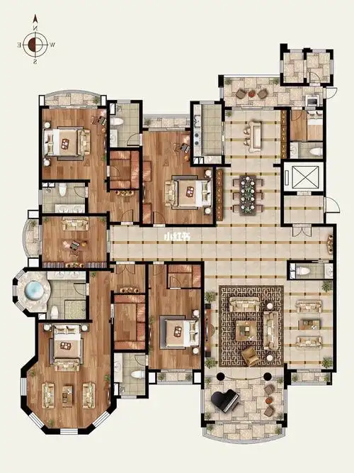 517㎡大平层就问你大不大