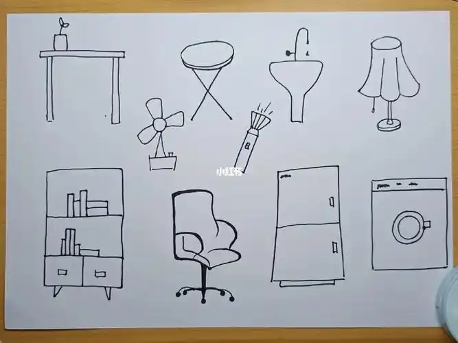 家具类简笔画