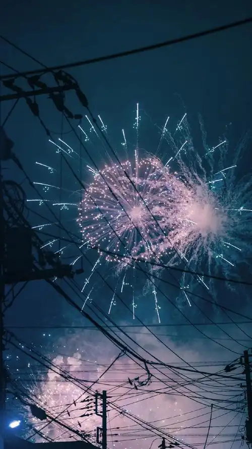 绚烂唯美烟花手机壁纸