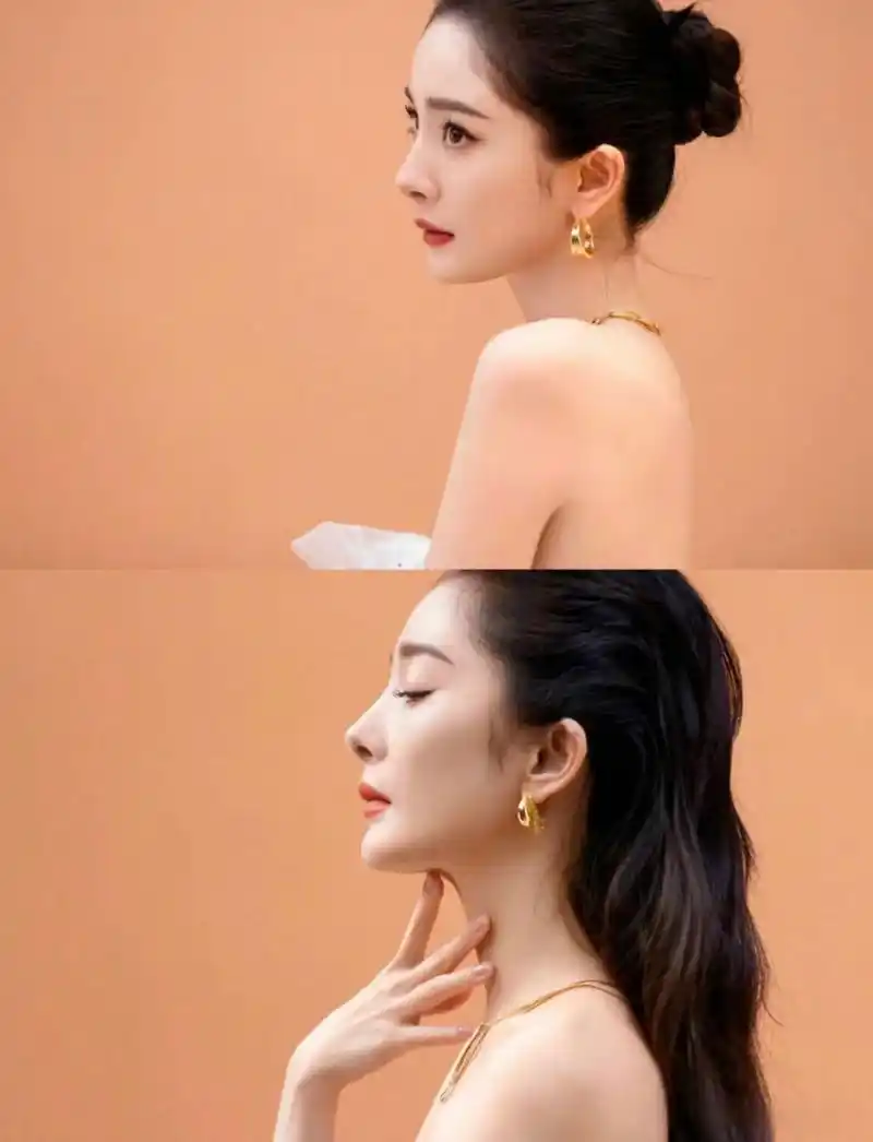 杨幂鼻子唯一的缺点就是鼻孔外翻,不然也是能和董洁等人媲美的名品好