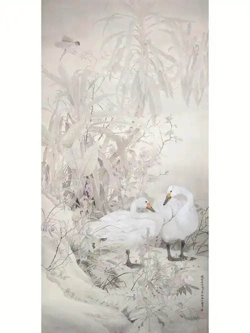 工笔作品花鸟画人物画