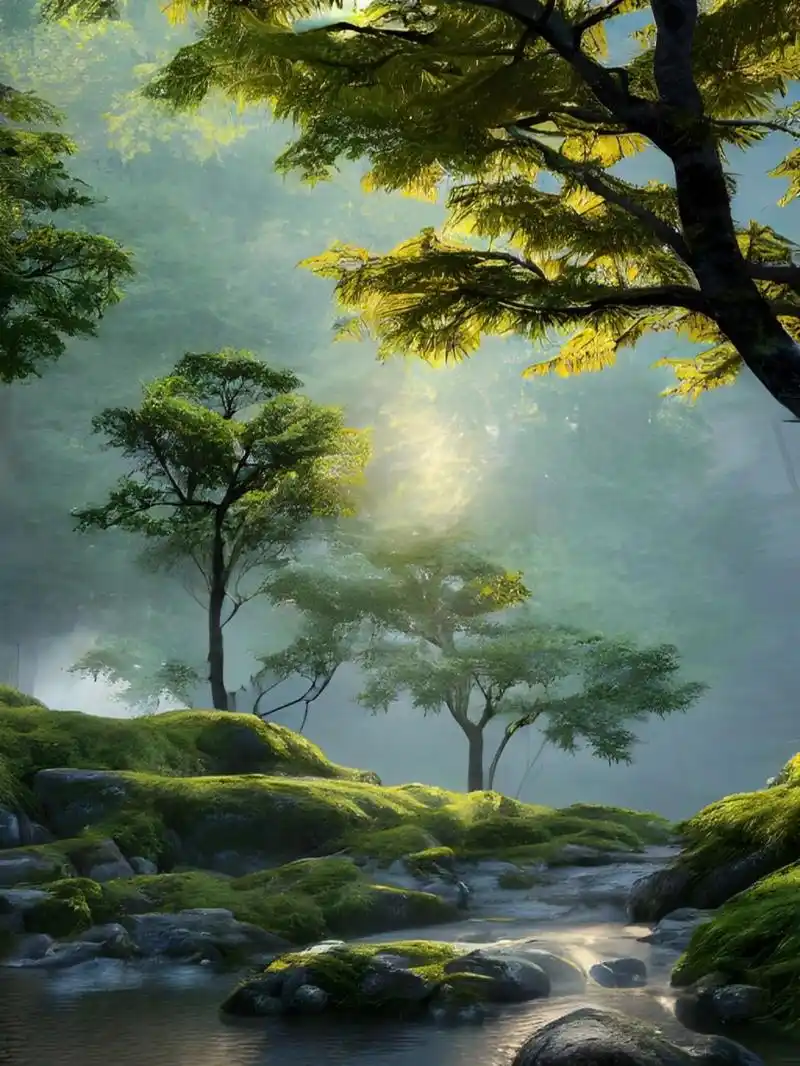 让人心静的国风壁纸|林中秘境 山林深处, 总是有不一样的惊喜.