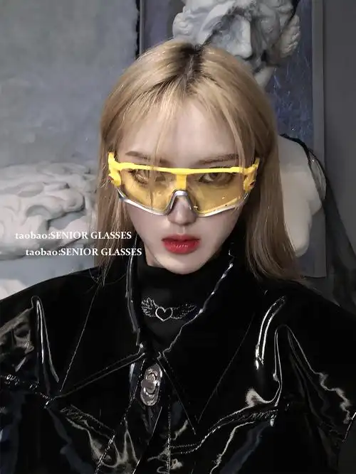 千禧辣妹y2k墨镜男女同款朋克风未来科技感机能超酷防风骑行眼镜