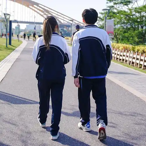 深圳中学校服冬装中学生运动校服宽松拉链外套长裤男女款运动套装