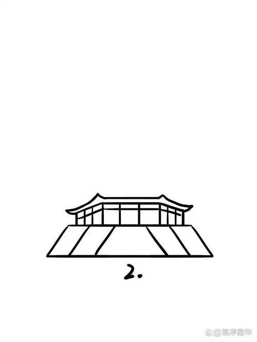 地标建筑简笔画教程60--天宁禅寺是中国重点保护寺院,始建于唐朝贞观