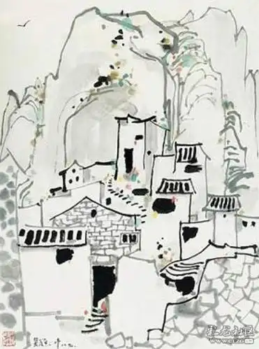 吴冠中水墨画欣赏