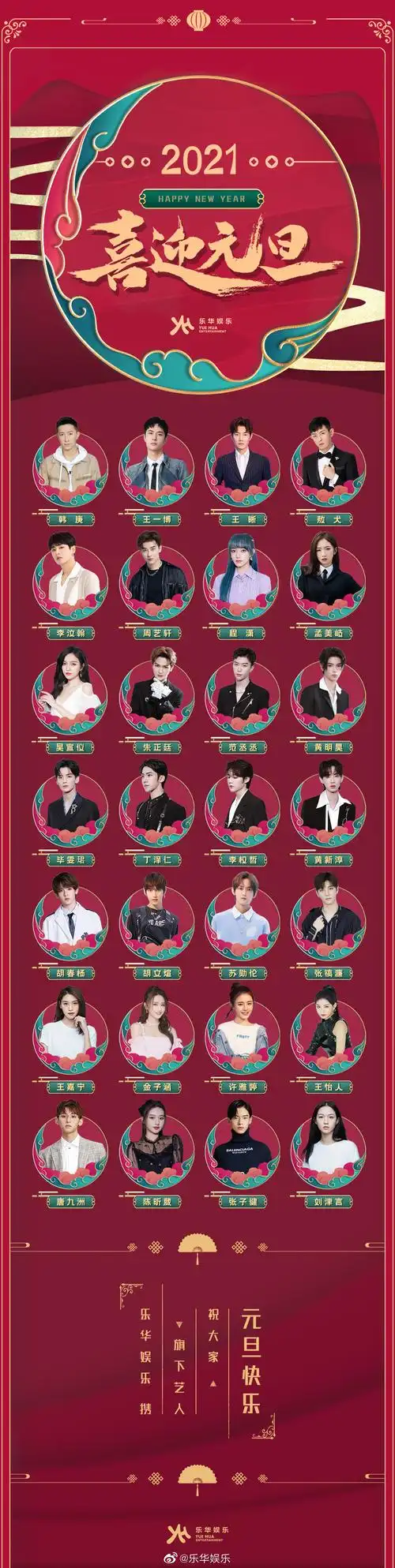 乐华娱乐全体艺人