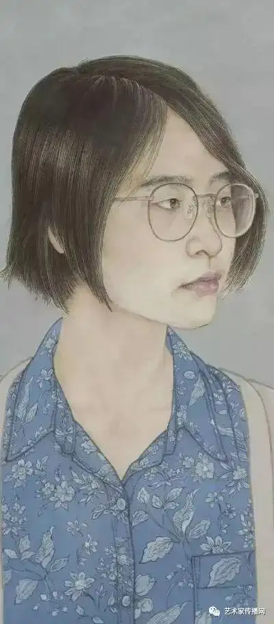 叶华工笔人物肖像画欣赏