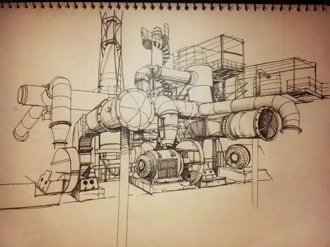 炼钢厂一角|插画|创作习作|maxy_ - 原创作品 - 站酷 (zcool)