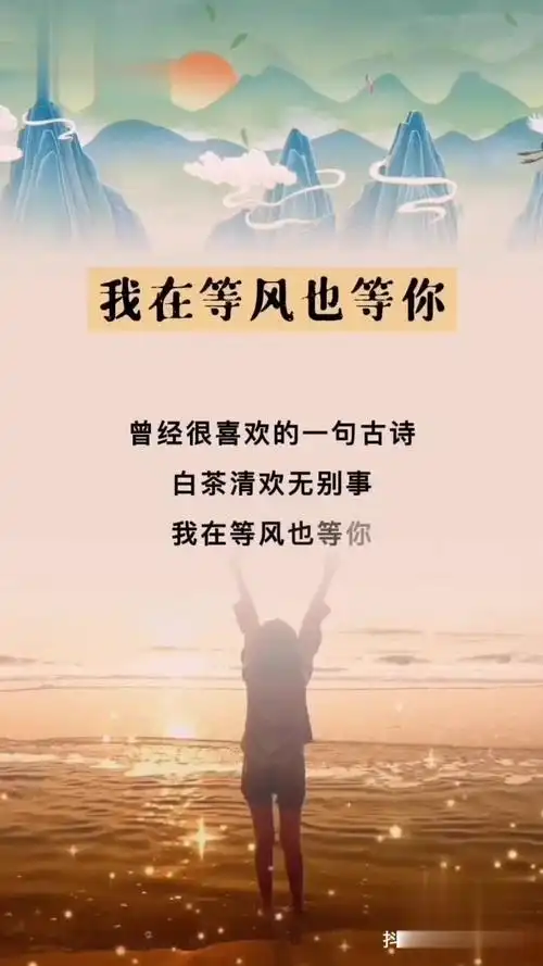 白茶清欢无别事,我在等风也等你爱情 情感 诗词