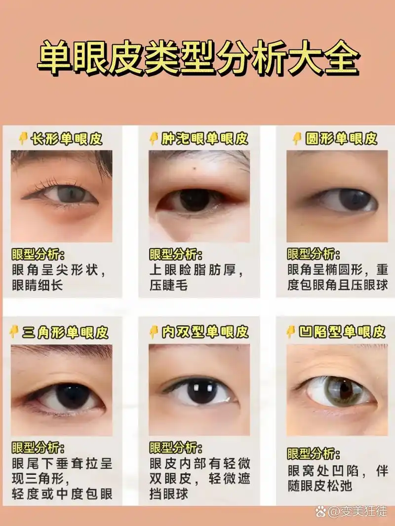 都在说双眼皮怎么做好看,这次我来总结一下单眼皮大集合,来分析不同