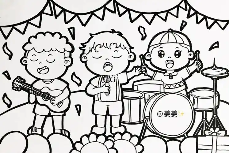 打卡no17文艺演出儿童画幼师考编