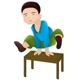 原创元素手绘卡通跳山羊小男孩