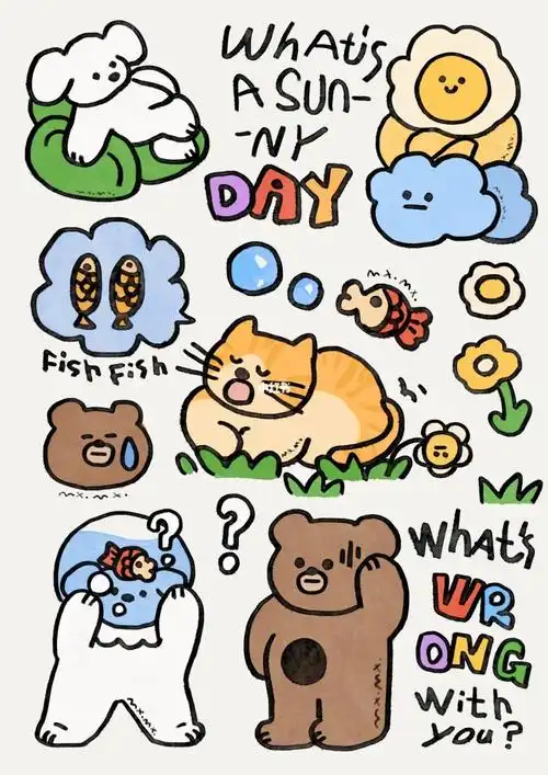 画画日常有阳光的好天气万物皆可爱73