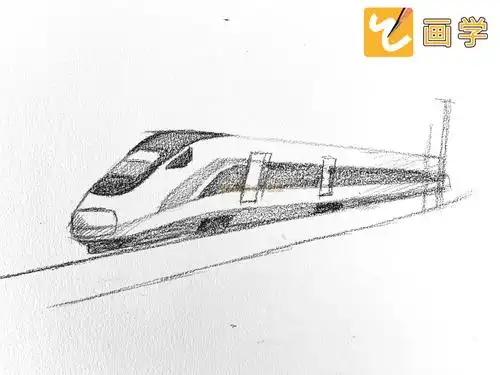 怎么画速写动车绘画教程基建狂魔