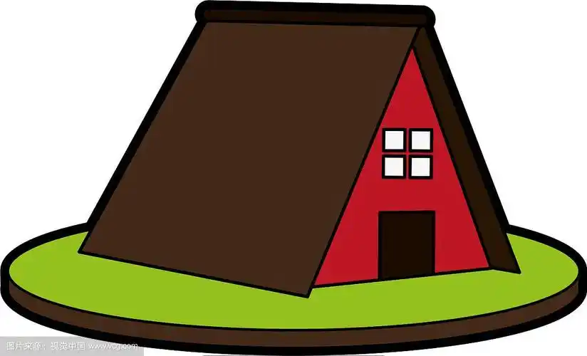 三角形的房子或家庭图标形象