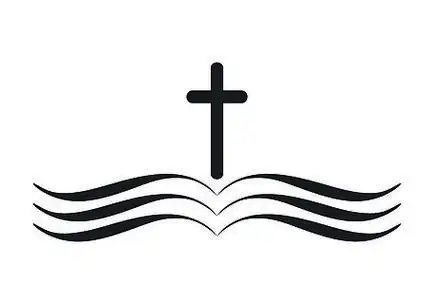 海报,标志,徽章,标志的设计元素.基督教标志的矢量插图.