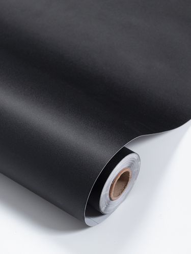 纯黑色墙纸自粘防水防潮卧室温馨壁纸10米宿舍客厅网红背景墙贴纸