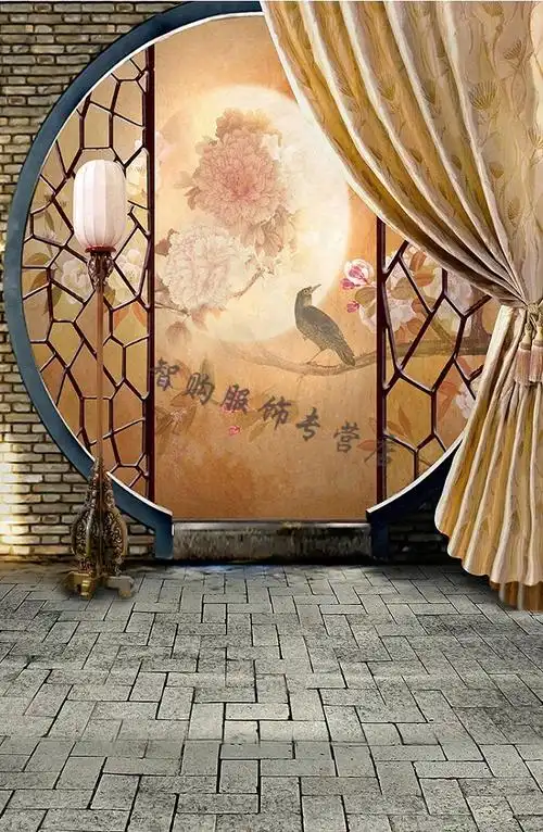 古装背景墙直播背景布古装拍照背景布摄影背景布全家福古风背景33笙冉