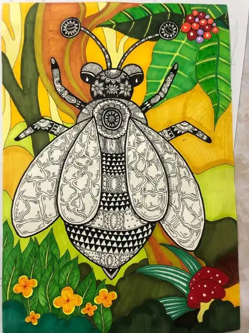 这6种又美又疯狂的创意线描,这些优秀作品老师直接给100分,超赞!