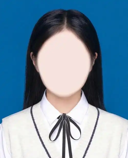 打开醒图,导入一张自己喜欢的证件照模板,点击"贴纸",导入自己的正脸