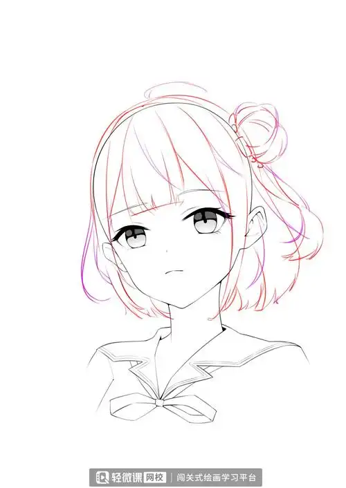 动漫人物的头发怎么画?动漫头发的公式化画法