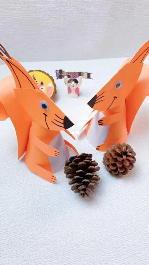 小松鼠幼儿手工