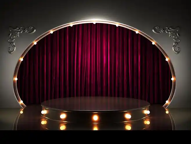 舞台帷幕背景图片