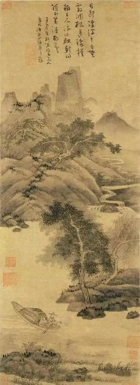 的时间和精力用来抒发对渔隐生活的向往,引领了元代文人的渔父情节,画